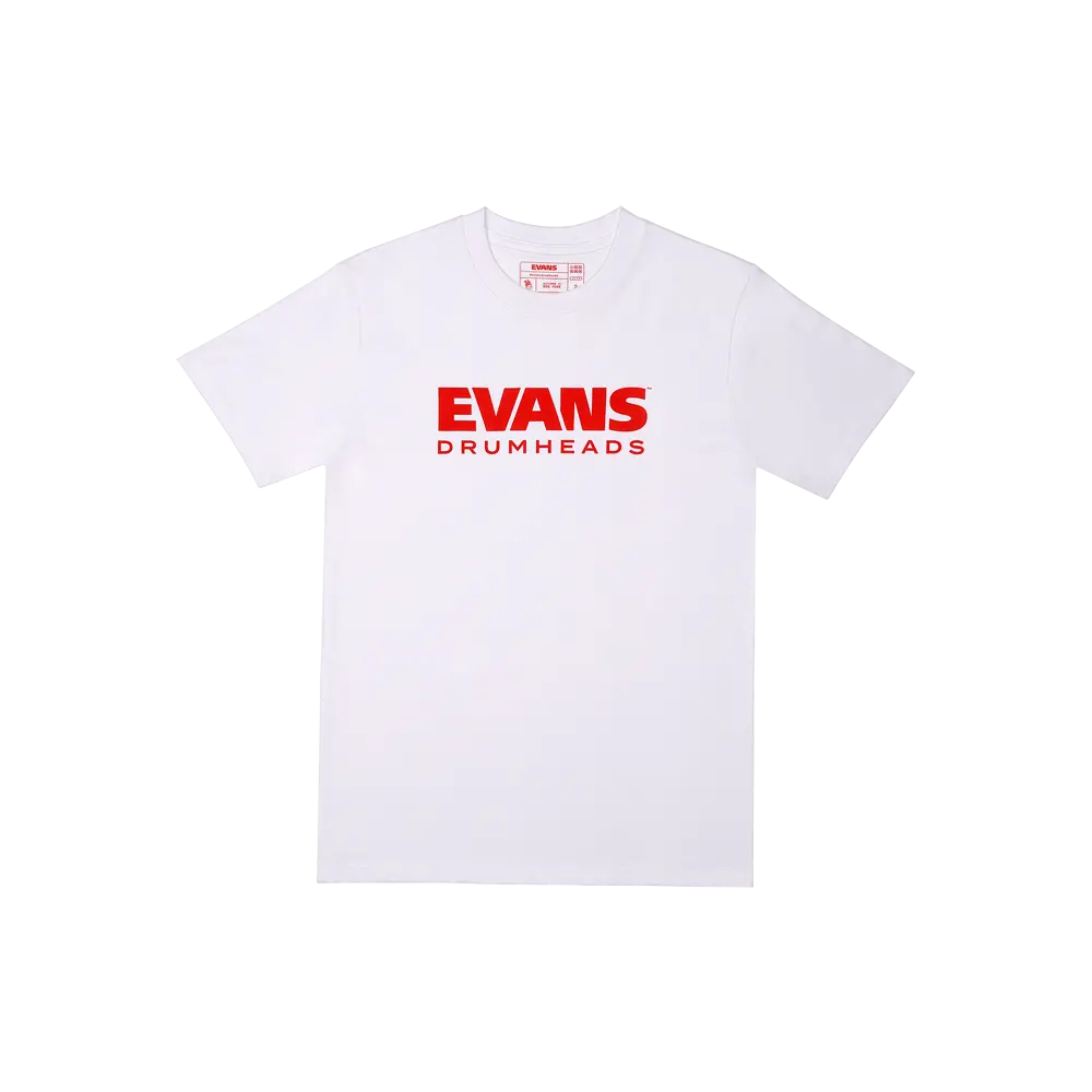 Evans Logo White T-Shirt 1