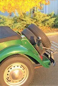 Dual Spare Tire Kit, Disc Wheel, Early Td 1