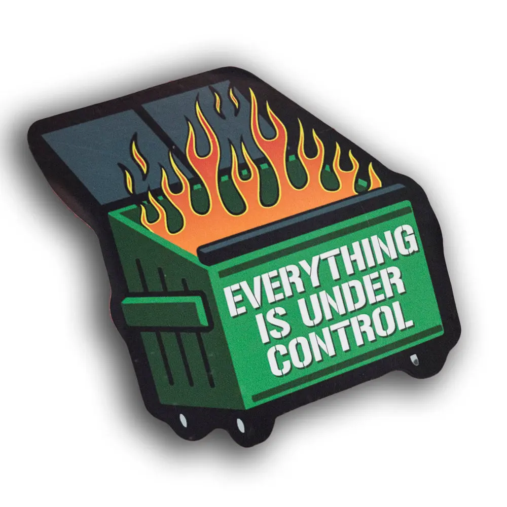 Dumpster Fire Sticker 1