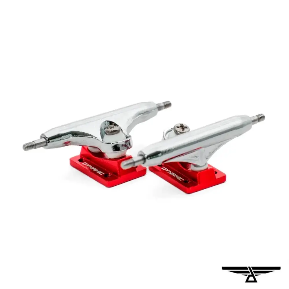 Dynamic Fingerboard Trucks - 34Mm Red Baseplates 2