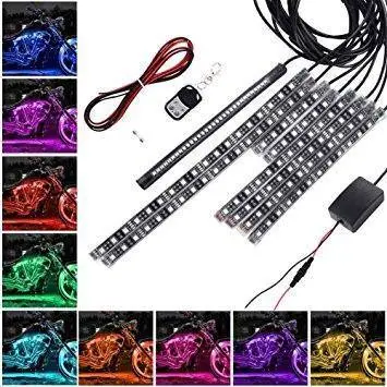 Easy Install 8Pcs Powersports 12V Led Light Kit With Multi-Function Wireless Control 1