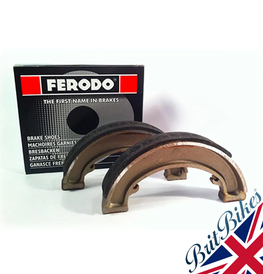Ferodo Brake Shoes Triumph T120 Bonneville Tr6 Fsb921 37-1732 37-1733 1