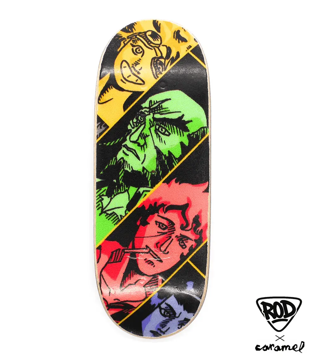 Fingerrod X Caramel Cowboy Bebop Fingerboard Deck 33Mm 1