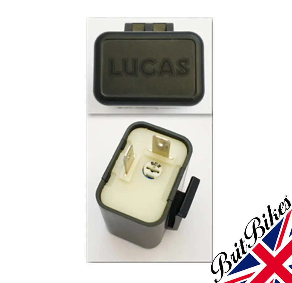 Genuine Lucas Motorcycle Car Led Flasher Indicator Relay 12V 2 Pin 35048 2