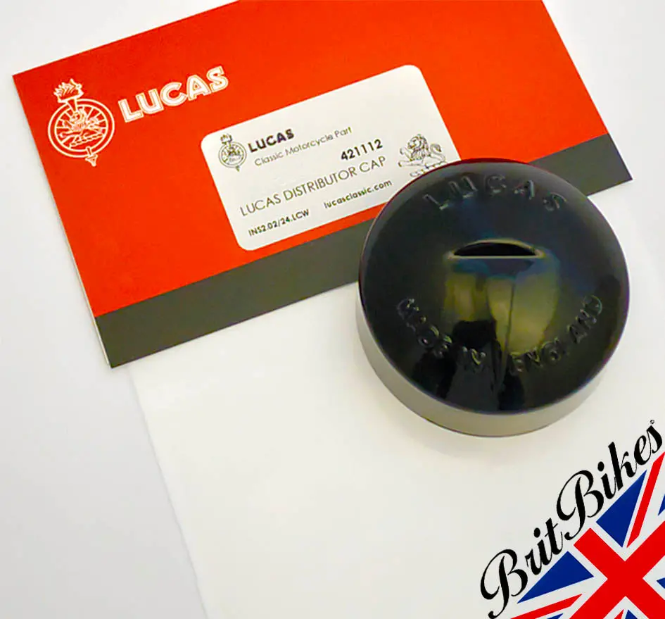 Genuine Lucas Classic 15D1 Distributor Cap 421112 Bsa C15 B40 Triumph T20 Cub 1