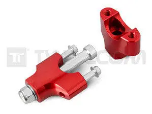 Twalcom By Kite - Handlebar Riser For Racing Triple Clamps Kit (Red-H35 Std) F800gs 1