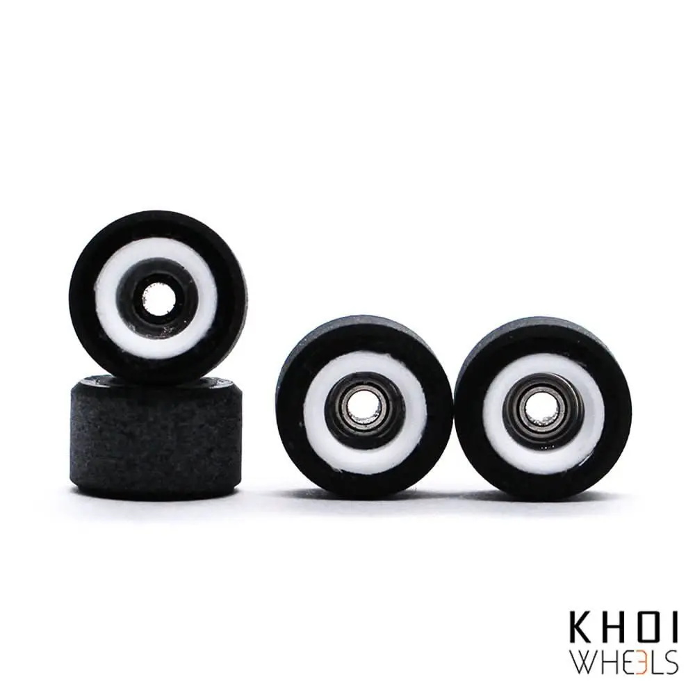 Khoi Core Black White Fingerboard Wheels 8Mm 1