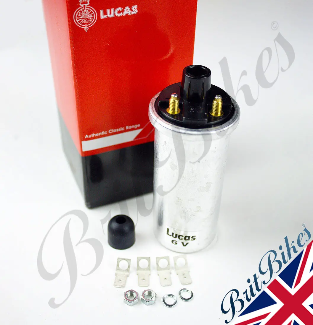 Genuine Lucas 6V Ignition Coil - As Fitted To All Triumph & Bsa Etc Lu47275 17M6 1