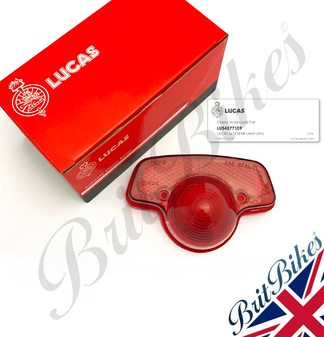Genuine Lucas Classic L679 Rear Lamp Lens Bsa Norton Triumph Amc 54577109 1