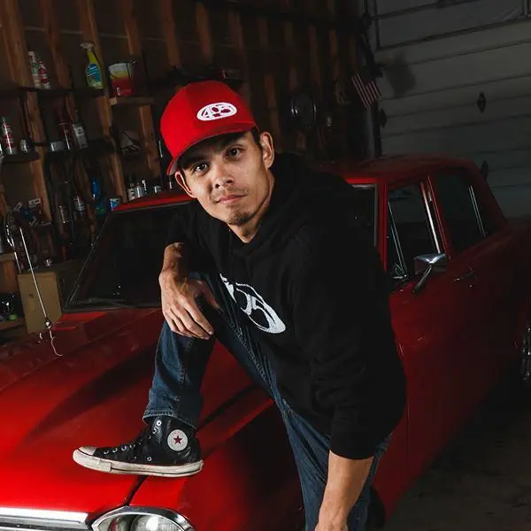 Red W/ White 405 Hat 3