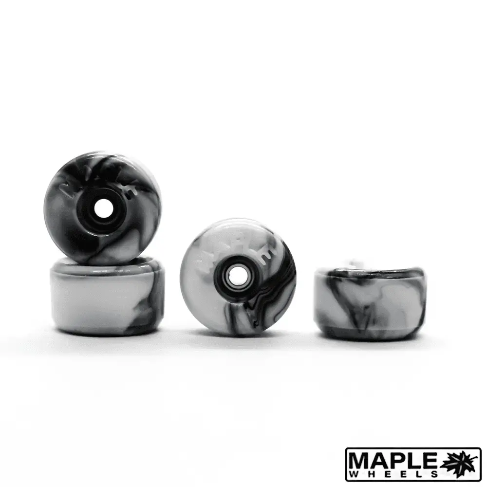 Maple Black Swirl Bowl Fingerboard Wheels 9Mm 1