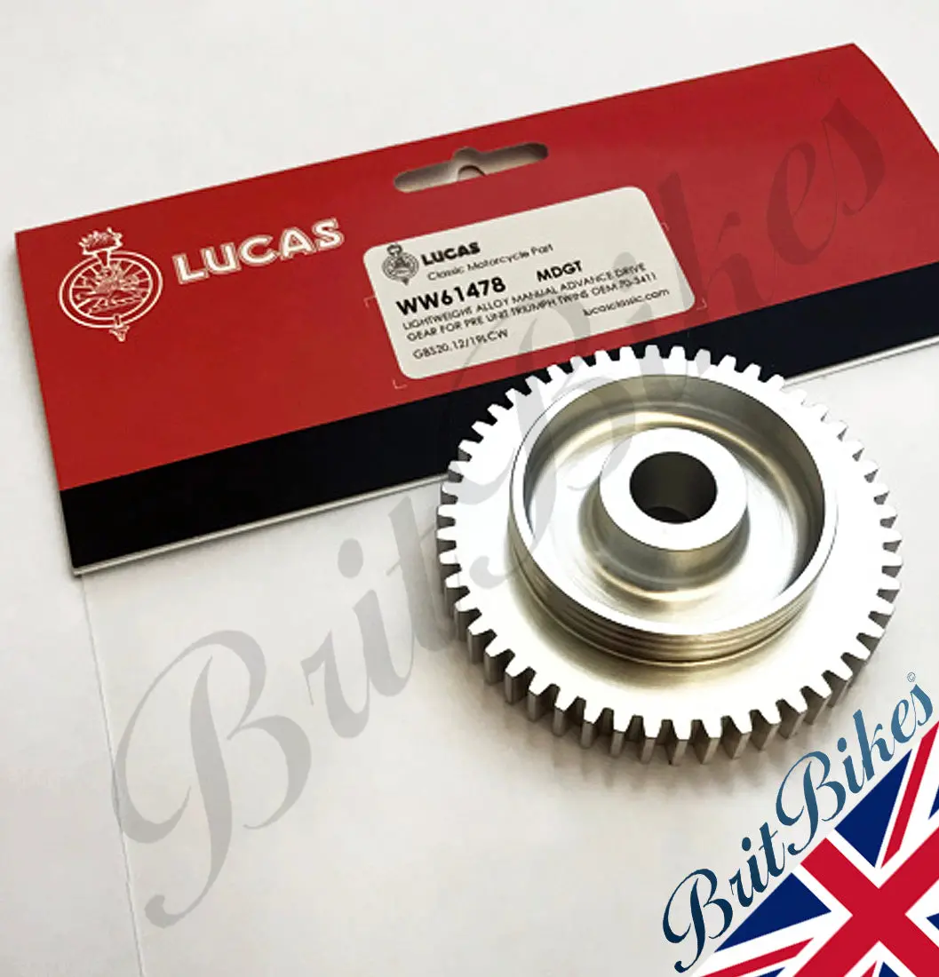 Genuine Lucas Magneto Drive Gear Triumph Pre Unit Twins - Mdgt, 70-3411 1