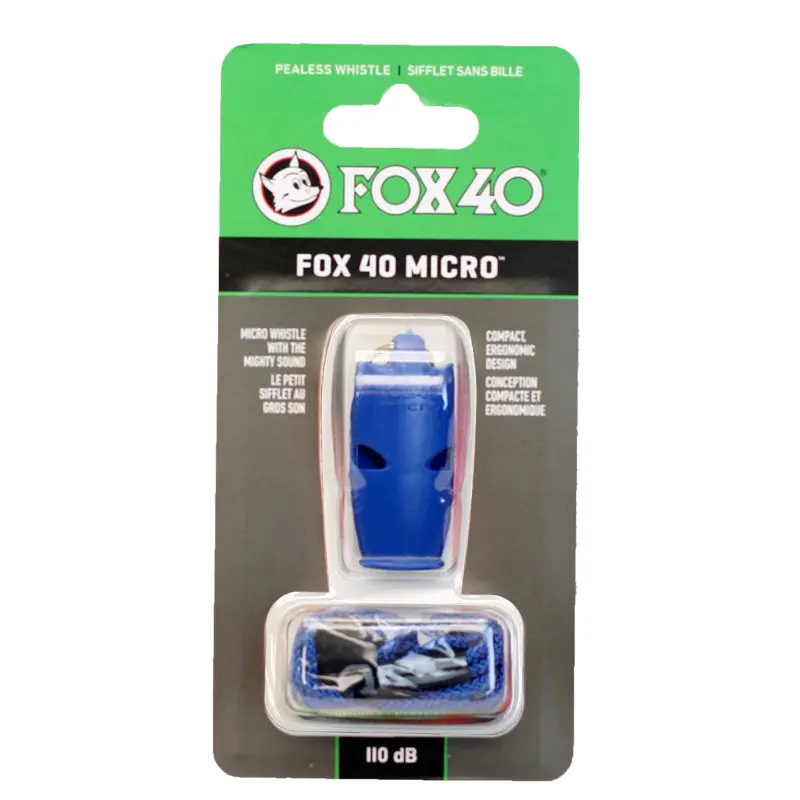 Fox 40 Micro Pealess Whistle W/ Lanyard 8