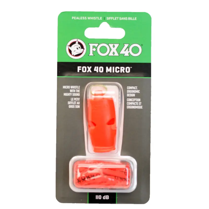 Fox 40 Micro Pealess Whistle W/ Lanyard 6