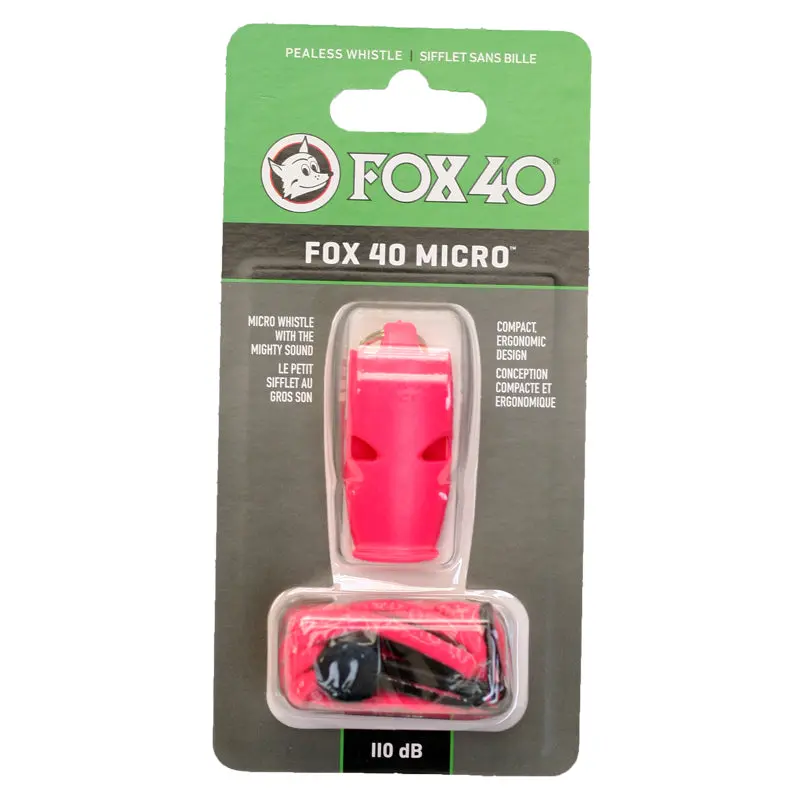 Fox 40 Micro Pealess Whistle W/ Lanyard 7
