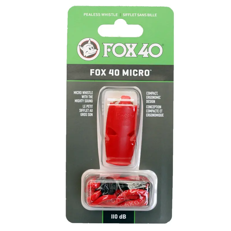 Fox 40 Micro Pealess Whistle W/ Lanyard 4