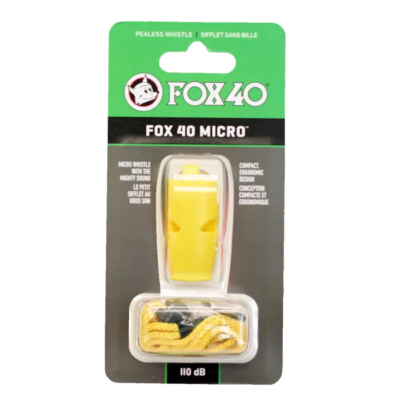 Fox 40 Micro Pealess Whistle W/ Lanyard 5