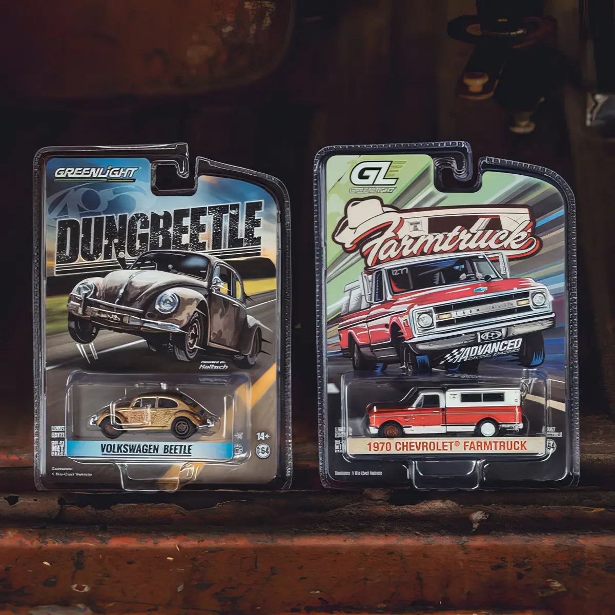 Farmtruck And Dung Beetle - Combo Pack - 1/64Th Scale Diecast Back In Stock!! 1