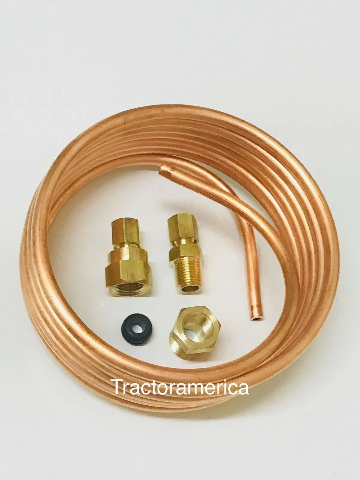 Oil Pressure Gauge Tubing Line Kit 3/16" Dia Copper Compatible With Ford 1
