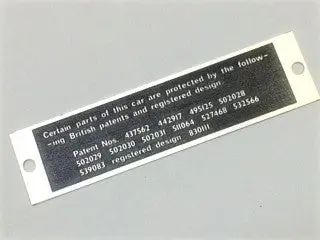 Patent Plate, Late Td-Tf 1