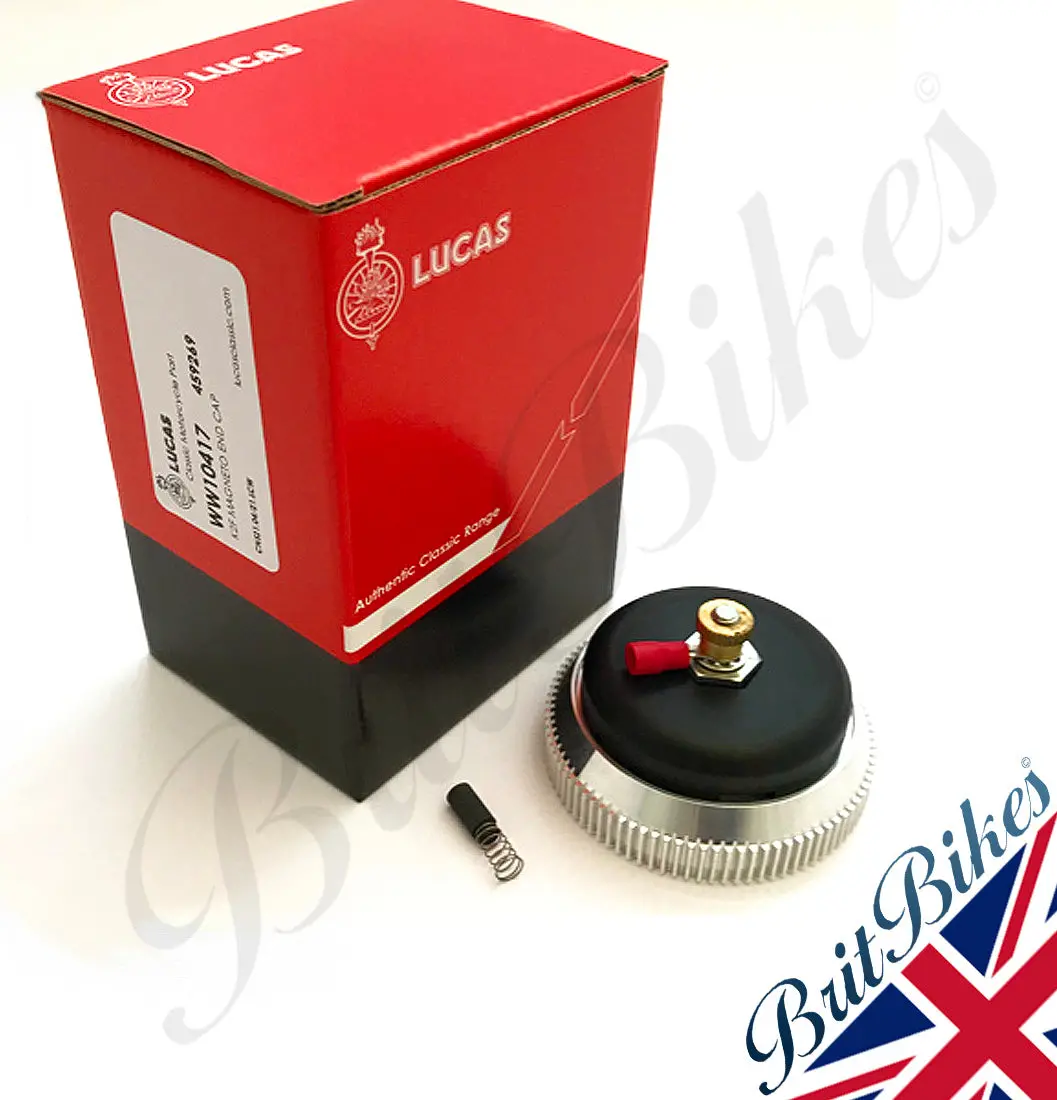 Genuine Lucas Cnc Magneto End Cap For K2f K1f With Cut Out - Lu459269 1