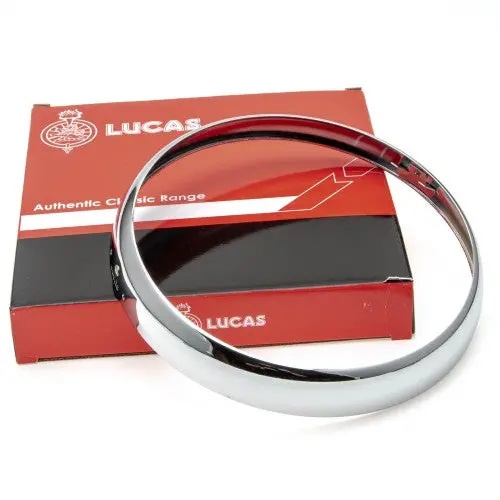Mg Td 7" Lucas Chrome Headlight Rim 1