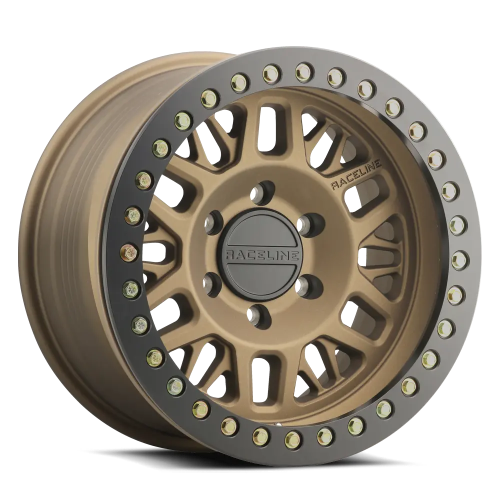 Rt951bz Ryno Cast Beadlock - Textured Bronze W/ Black Beadlock Ring 1
