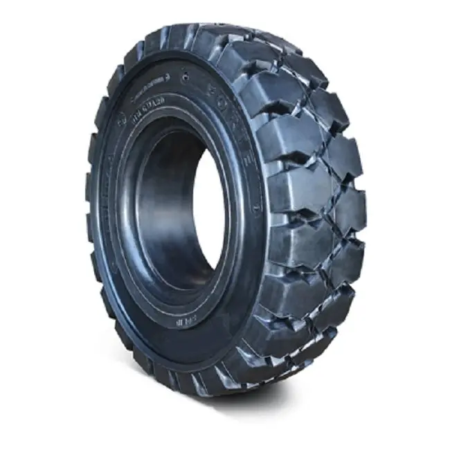 Solid Resilient Forklift Tires 200/50-10 - 6.5" Rim Width-(200501065) 1