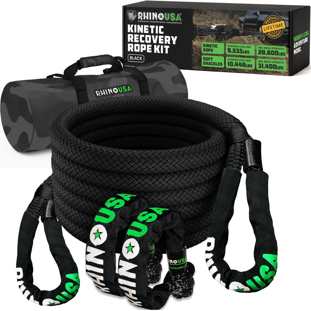 7/8" X 30' Kinetic Rope Recovery Kit 1