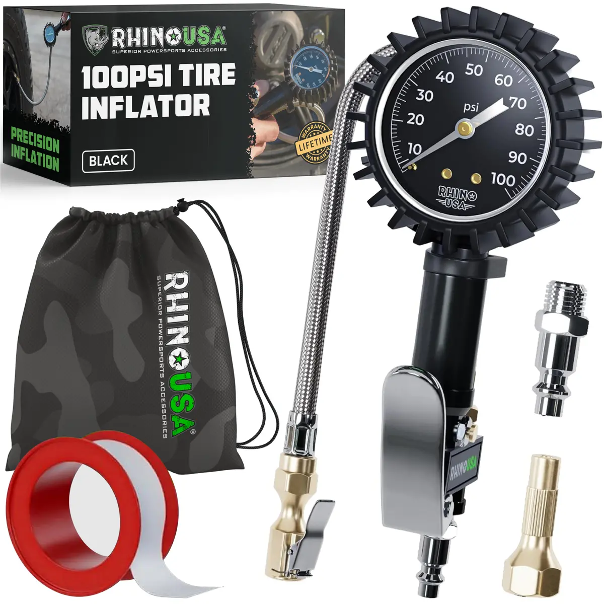 100 Psi Tire Inflator Gauge 1