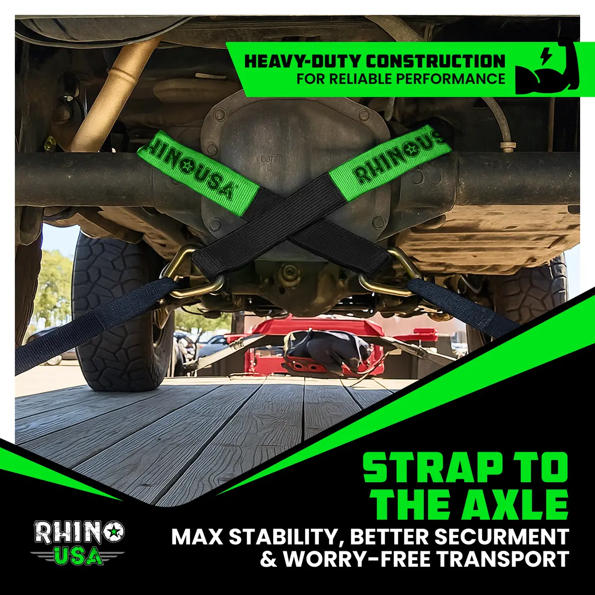 2" X 38" Axle Tie-Down Straps (4-Pack) 2