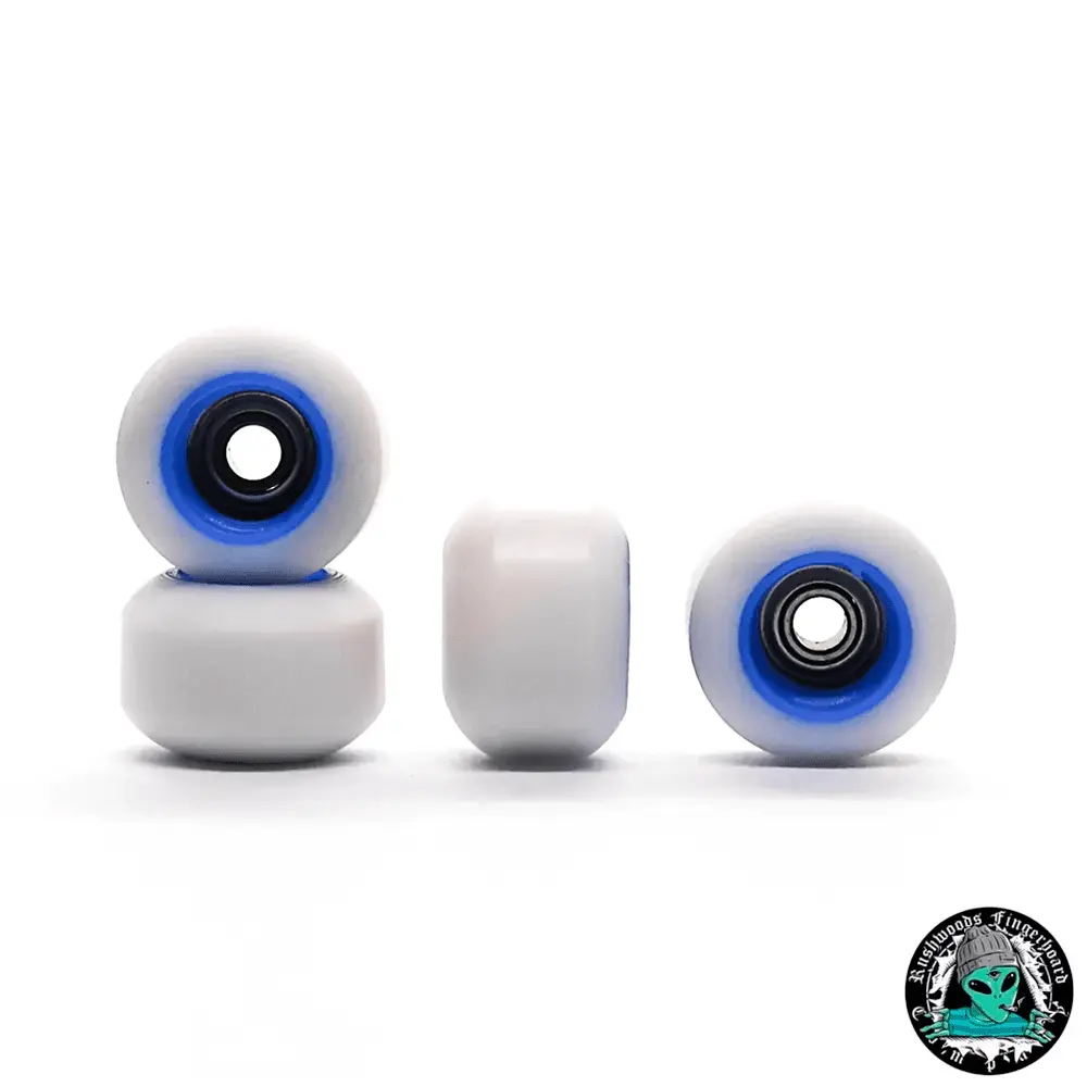 Rushwoods X Caramel Blue/White Fingerboard Wheels 1