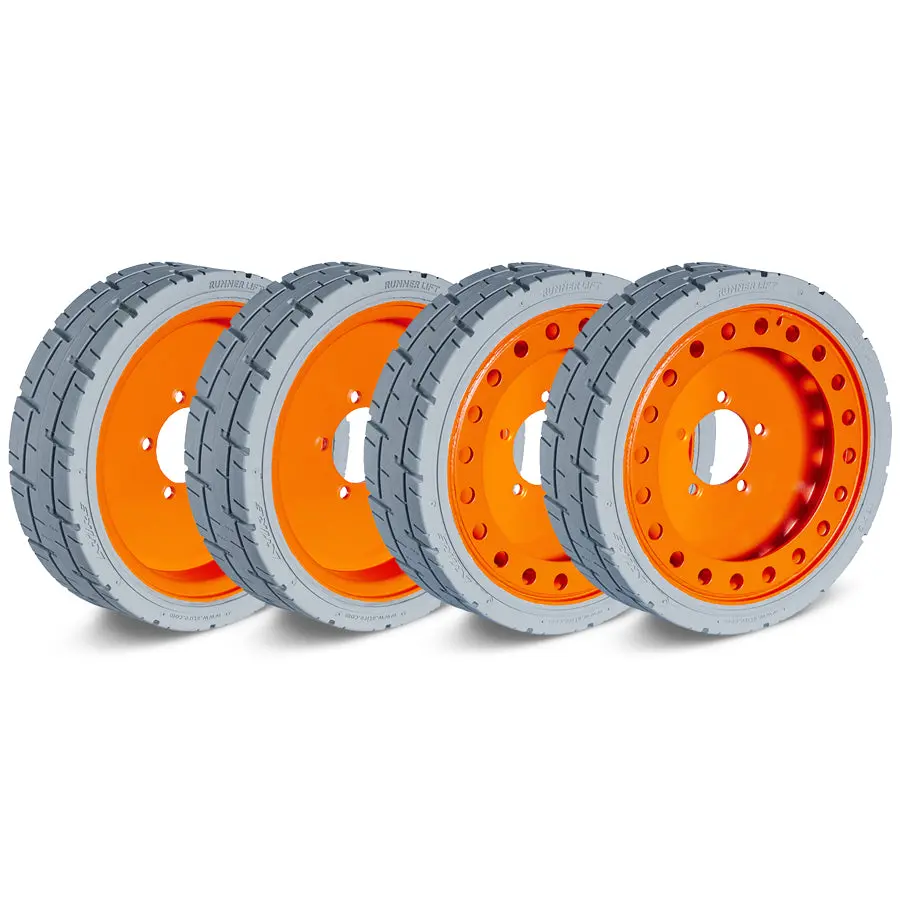 Skyjack Sj Scissor Lift Tire & Wheel Assy 16X5x12 Front & Rear With Brake 2X2 Set Of 4-(16512) 1