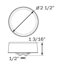 Mcl157abp Glolight™ 2.5” Round Sealed Led (20% Off Clearance) 2