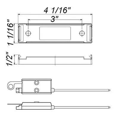 A66pb Bracket W/Single Plug Wire 2