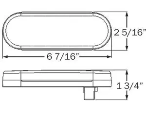 Stl72rbp 6” Oval Sealed Led Lights 2