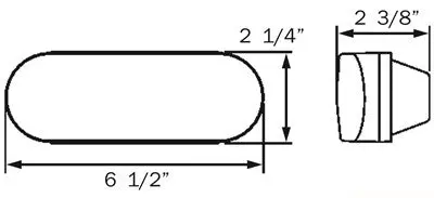 Bu70cb Reverse Lamp 6" Oval 2