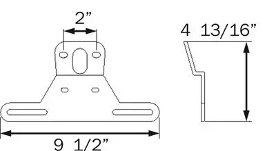 Lp10sb License Plate Bracket Plastic 2