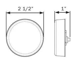 Mcl57abp 2.5” Round Sealed Led 2