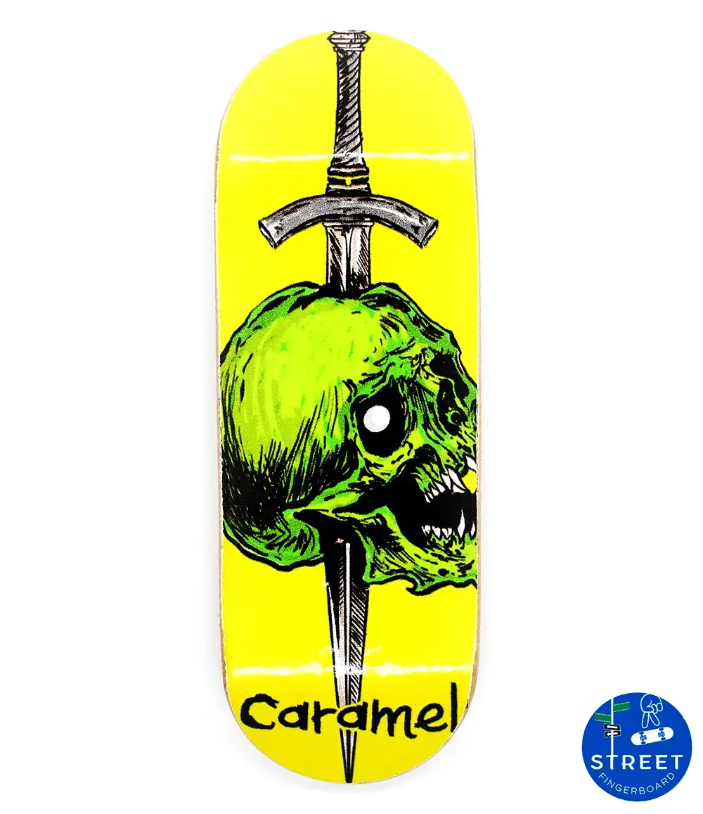Street X Caramel Skull Fingerboard Deck 32Mm 1