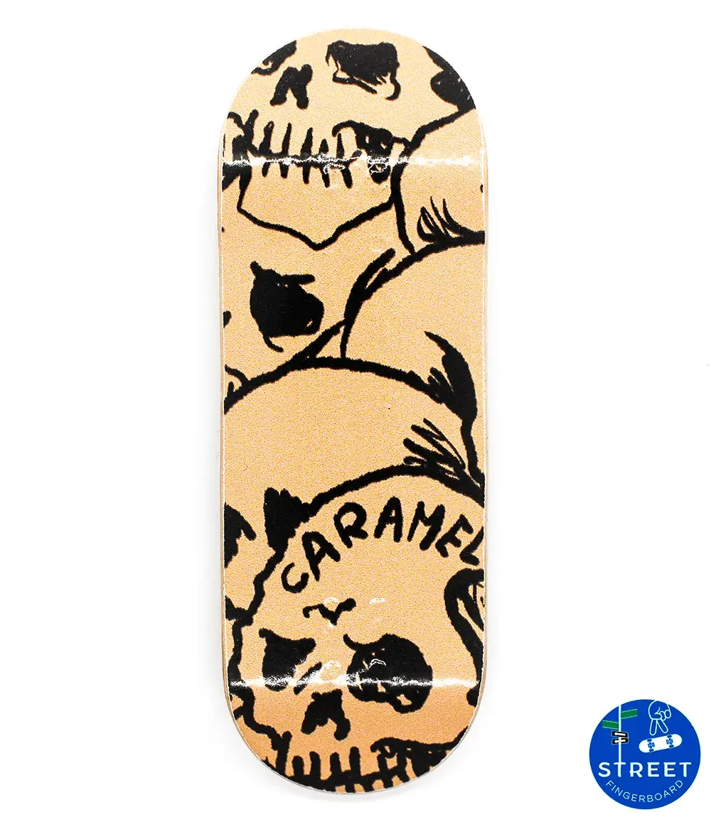 Street X Caramel Skulls Fingerboard Deck 32Mm 1