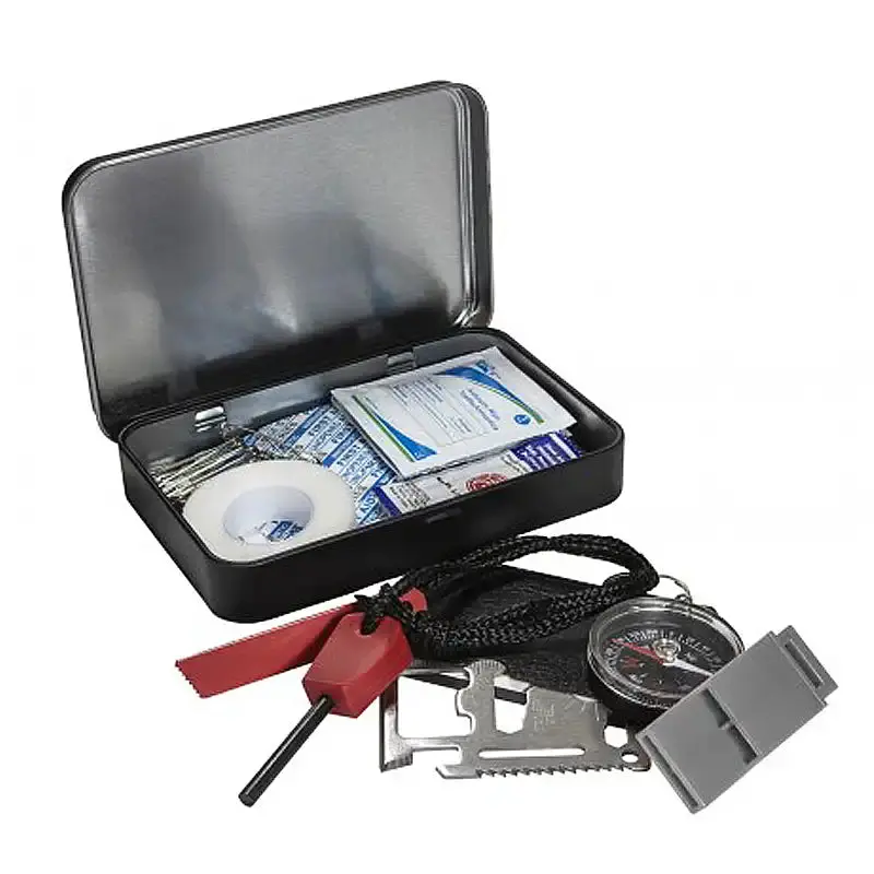 32Pc Adventure Essentials First Aid / Survival Tin 1
