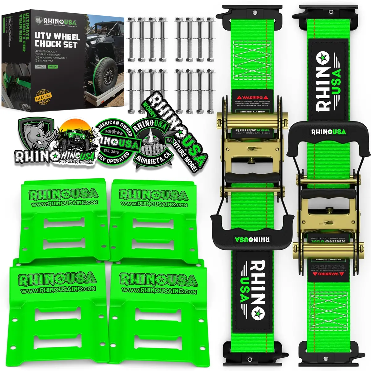 Utv Wheel Chock Tie-Down Kit 1