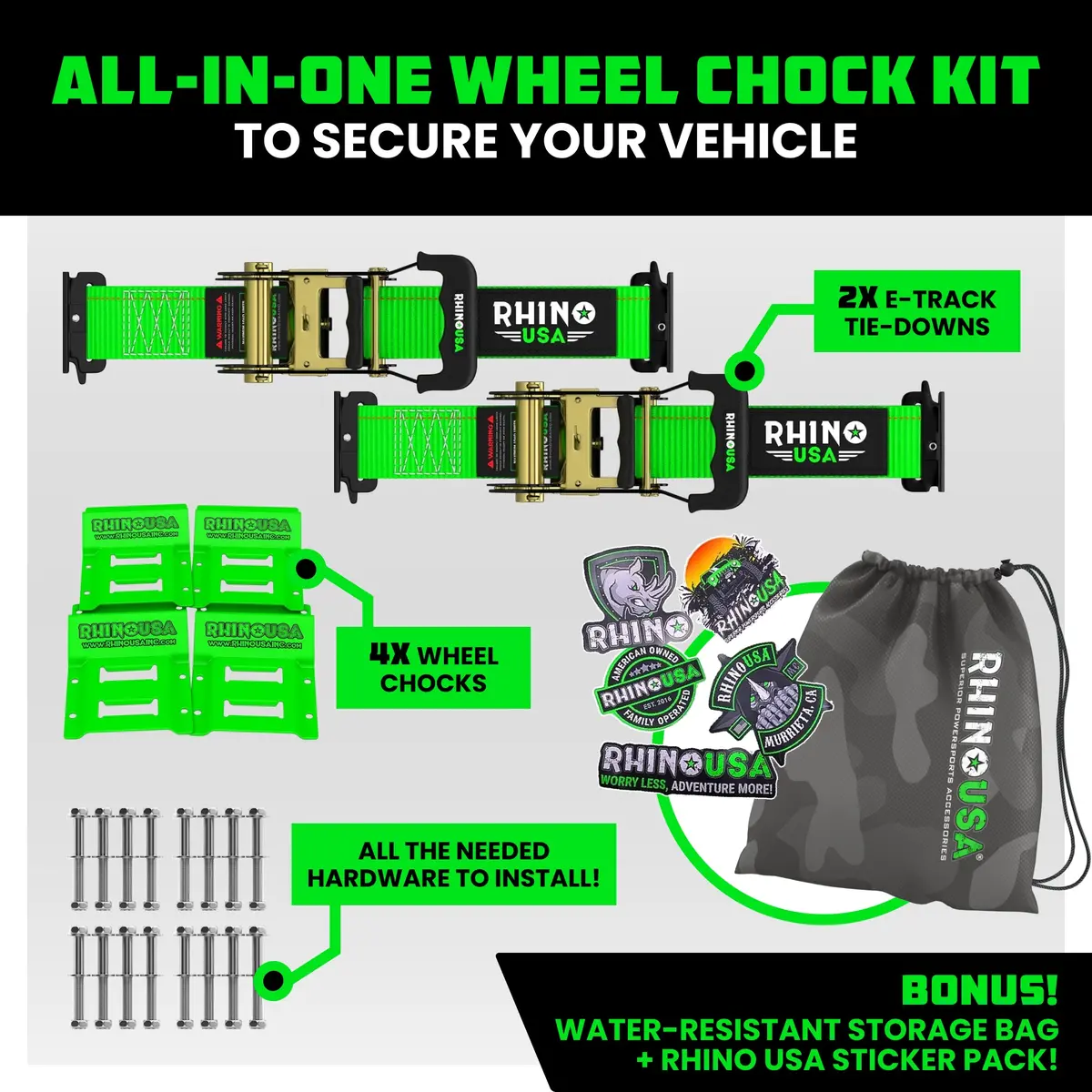 Utv Wheel Chock Tie-Down Kit 5