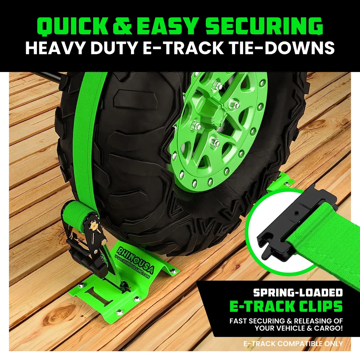 Utv Wheel Chock Tie-Down Kit 9
