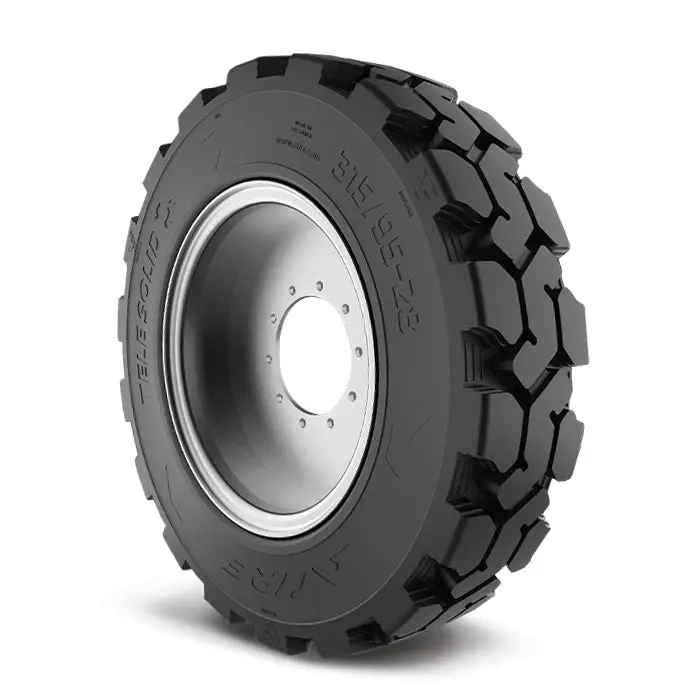 Telehandler Solid Tire & Wheel Assembly 360/85-28 (14.00-28) Non-Directional (3608528) (140028) 1
