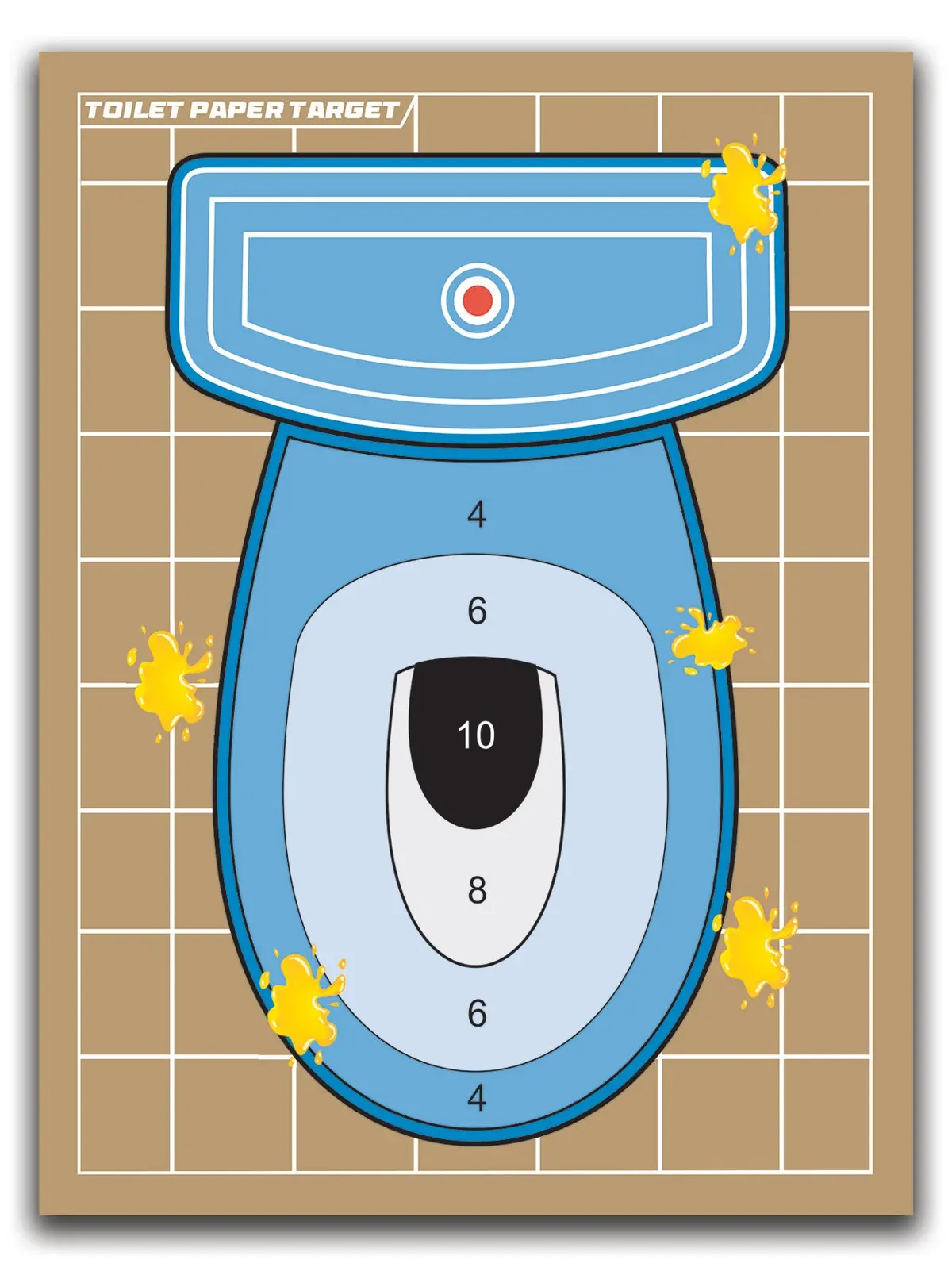 Toilet Paper Shooting Gun Target! - Novelty Shooting Target 18"X24" 1
