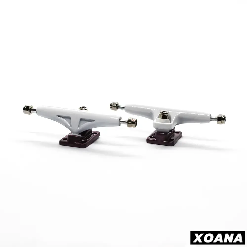 Xoana White-Purple Fingerboard Truck 1