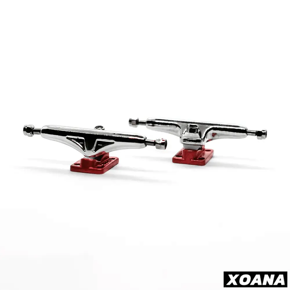 Xoana Silver-Red Fingerboard Trucks 1