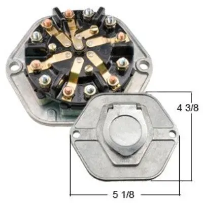 Be24020 Receptacle 7-Way W/Fuses 1